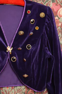 Casaqueto vintage de veludo - comprar online