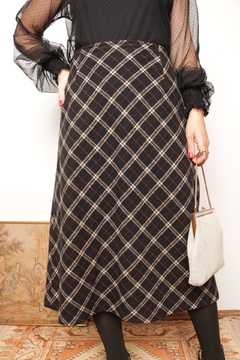 Saia vintage de lã M - comprar online
