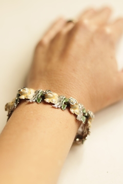 Bracelete vintage flores - comprar online
