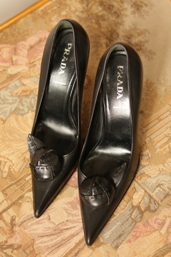 Scarpin PR&DA vintage couro 36/37