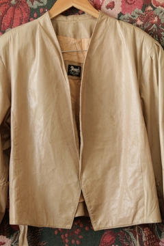 Jaqueta vintage C&line de couro P/M