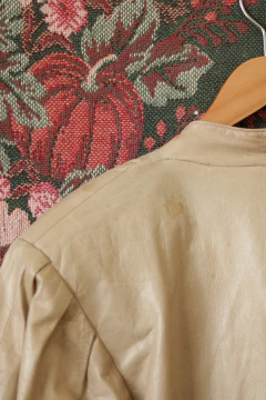 Jaqueta vintage C&line de couro P/M - Antonieta Brechó