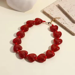Colar heart vermelho