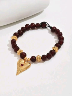 Colar coração vermelho