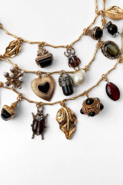 Colar Triplo charms - Antonieta Brechó