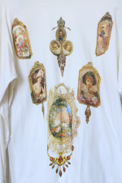 Blusa anos 80 P/M - comprar online