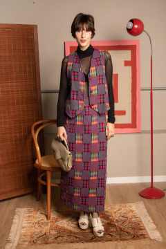 Conjunto vintage de lã P/M