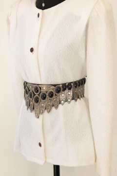 Cinto francês anos 90 de couro