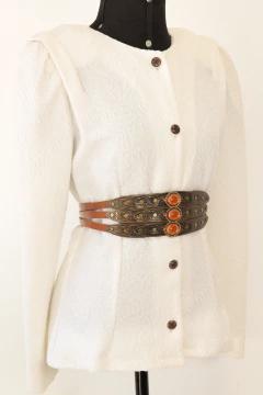 Cinto anos 80 de couro