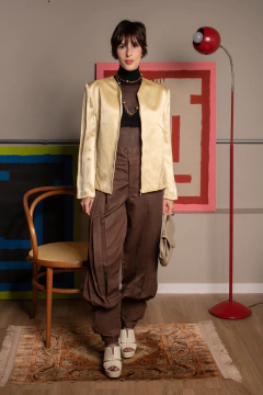 Casaqueto Va&entino vintage de seda P/M - Antonieta Brechó