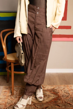 Calça vintage plissada 40/42 - comprar online