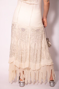 Vestido vintage de seda! P - comprar online