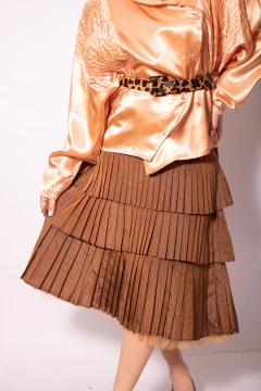 Saia vintage plissada P/M