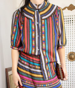 Blusa vintage anos 70 P/M - comprar online