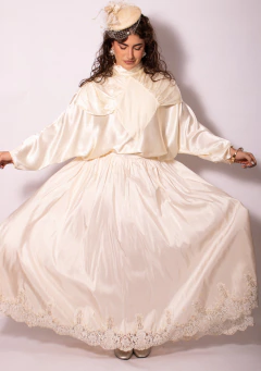 Imagem do Saia vintage bordada P/M