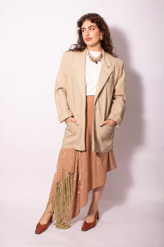 Blazer vintage linho M na internet