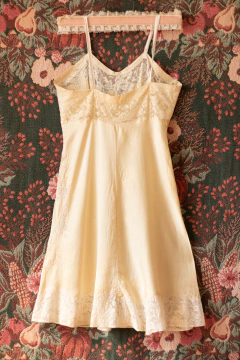Imagem do Slip dress anos 40 de seda P
