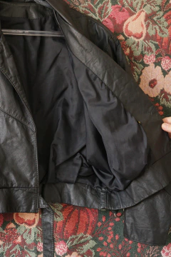 Jaqueta de couro anos 80 P/M