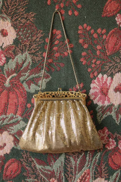 Bolsa anos 60 de malha metálica - loja online