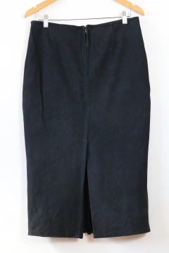 Saia vintage de couro M - Antonieta Brechó