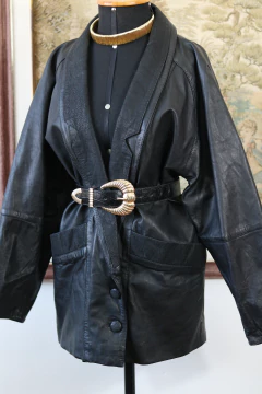 Jaqueta de couro anos 80 M