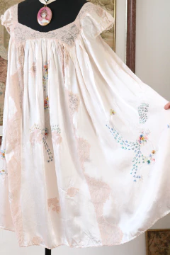 Slip dress seda anos 50 P/M - comprar online