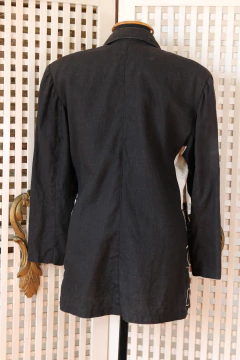 Blazer anos 80 de linho M - Antonieta Brechó