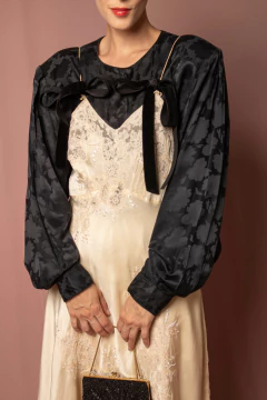 Slip dress anos 40/50 de seda PP na internet