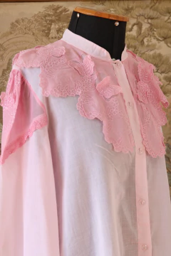 Blusa anos 80 borboletas M - Antonieta Brechó