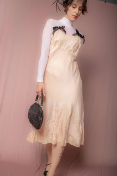 Slip dress anos 50/60 de seda P - comprar online