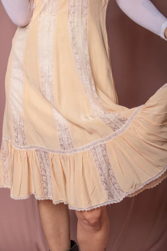 Slip dress anos 60 de seda P na internet