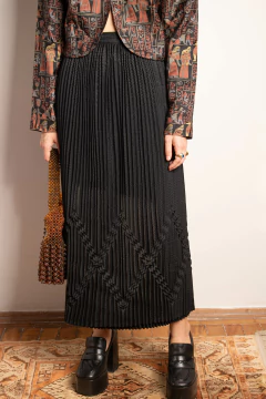 Saia vintage drapeada P/M - loja online