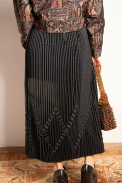 Saia vintage drapeada P/M na internet