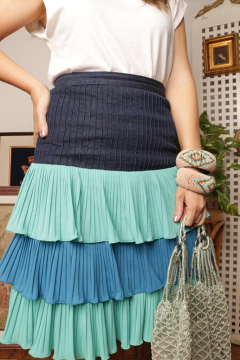 Saia babados vintage P