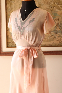 Slip dress vintage de seda P - Antonieta Brechó