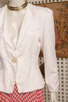Blazer vintage bordado P - comprar online