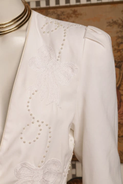 Blazer vintage bordado P - loja online