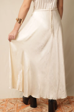 Slip dress anos 50 de seda P/M - comprar online