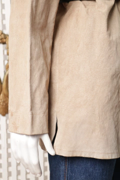 Camisa de couro vintage M - Antonieta Brechó