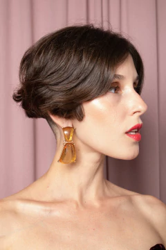 Brinco dourado diva