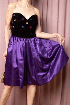 Imagem do Vestido importado veludo e pedras P/M