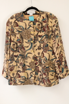 Blazer vintage de seda M - Antonieta Brechó