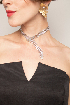 Choker cinto strass