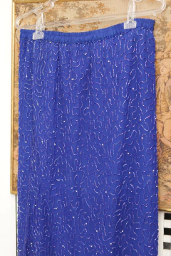 Saia de seda bordada P/M