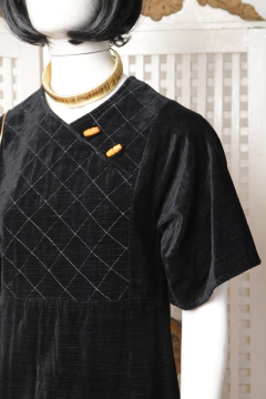 Vestido anos 70 P/M - Antonieta Brechó