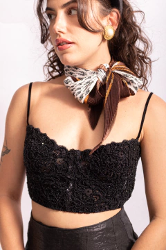 Lenço vintage sanfonado