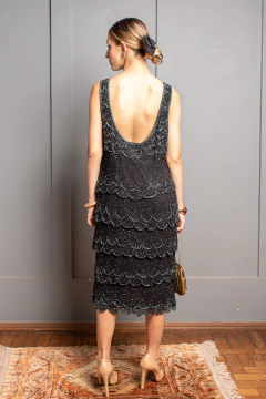 Vestido vintage bordado M