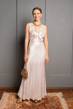 Slip dress anos 50 P - comprar online