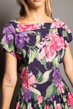 Imagem do Vestido vintage estampado P/M