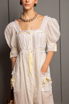 Vestido romântico anos 60 P/M